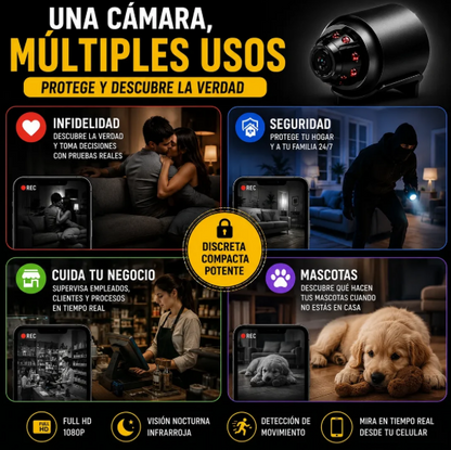 Mini Cámara Espía: Descubre la VERDAD 📹👀